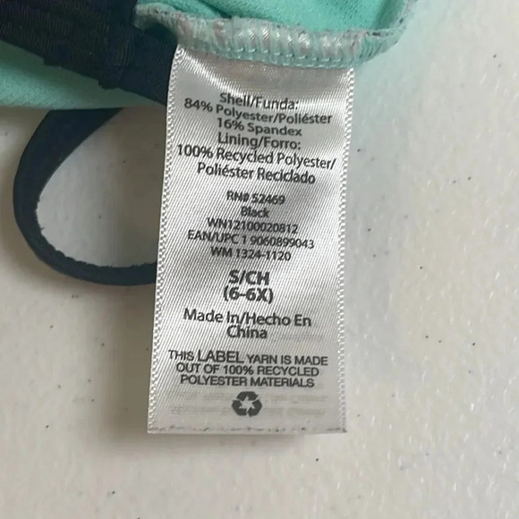 Wonder Nation Tie Dye Cover and Floral One-Piece Floral Bathing Suit - Size 6/6X - Picture 4 of 10